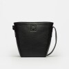Cartera al Hombro Hana En Cuero Graneado Negro