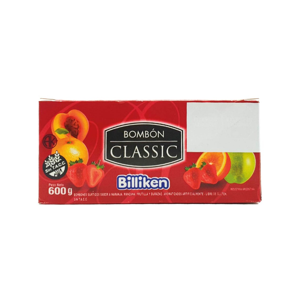 BOMBON BILLIKEN CLASSIC 600GRS 60PC (VEGANO)SIN TACC 0% 