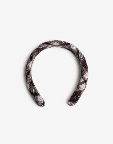 Vinchas Rígidas Estampados Vincha Recta Semipuffy Estampada - Estampado Geometrico