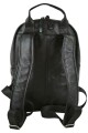 Mochila de cuero urbana Negro