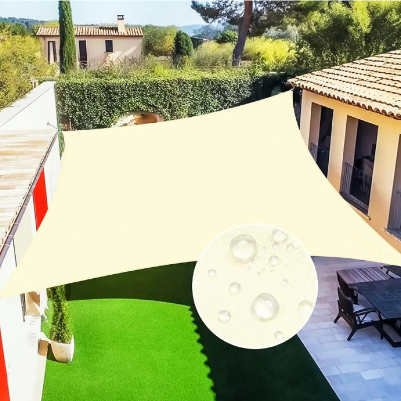 Malla Sombra Lona Toldo Cuadrada 2x2mts Exterior Jardín Malla Sombra Lona Toldo Cuadrada 2x2mts Exterior Jardín