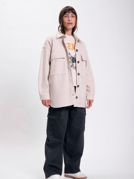 Sobrecamisa paño Beige