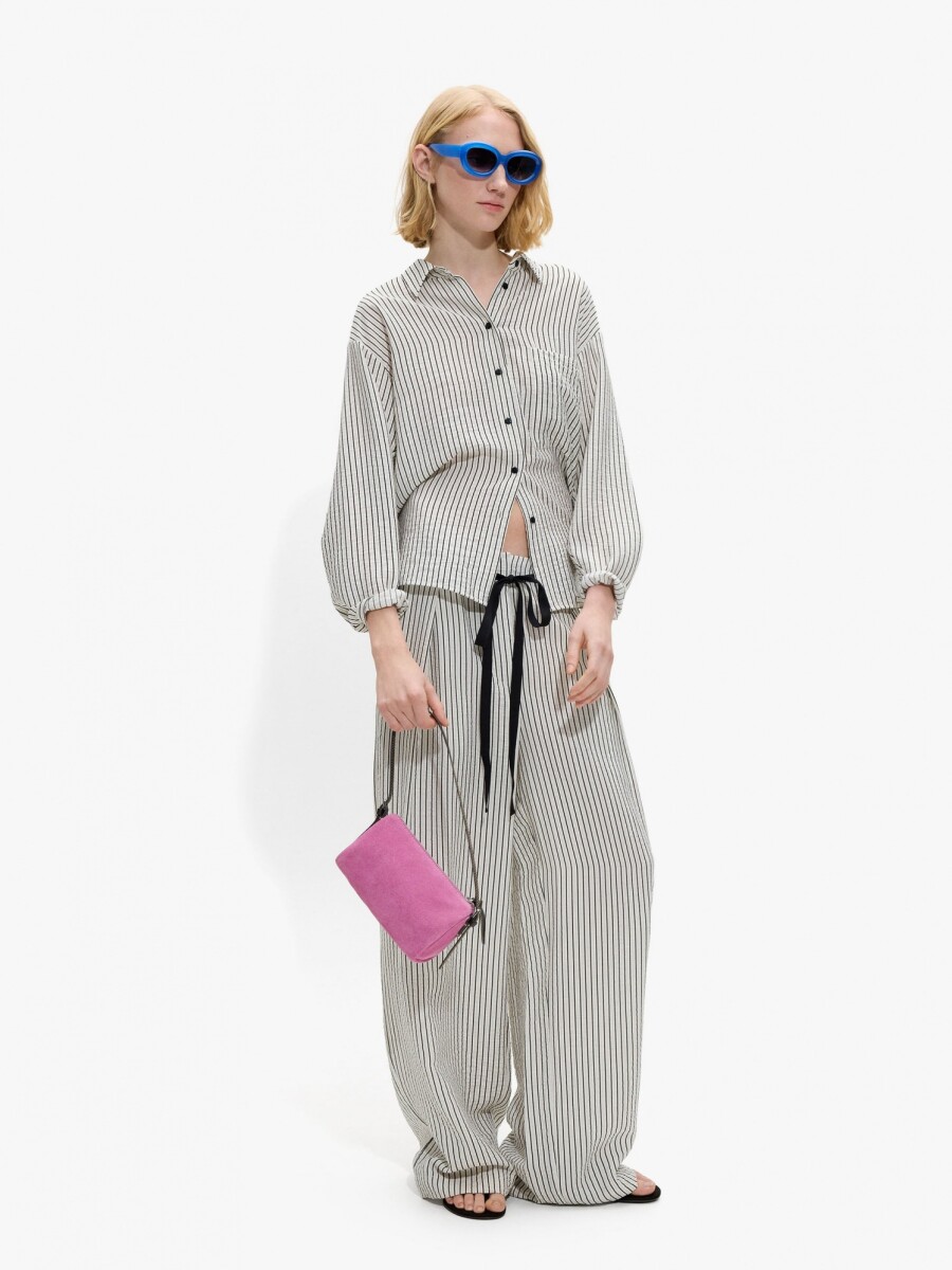 Camisa Con Rayas crudo
