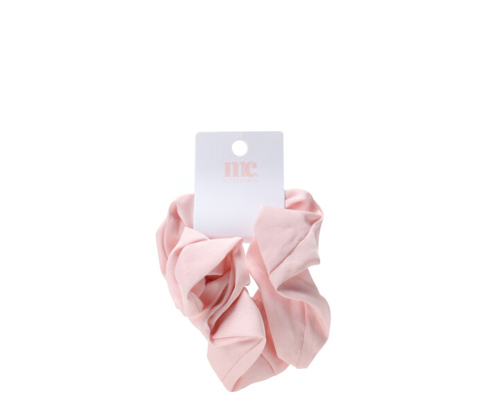 Gomita de pelo de tela Miss Carol Rosado