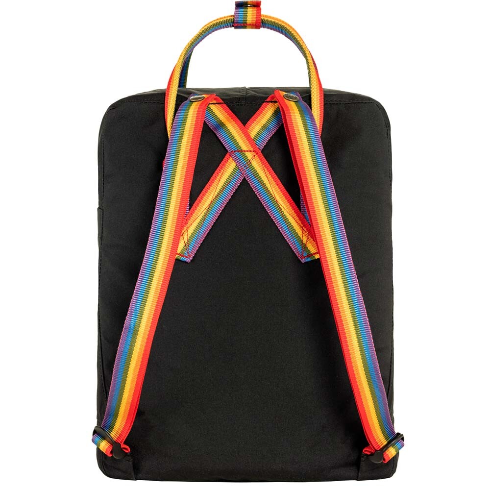 Mochila Fjallraven Kanken Rainbow Unisex Black-Rainbow Pattern