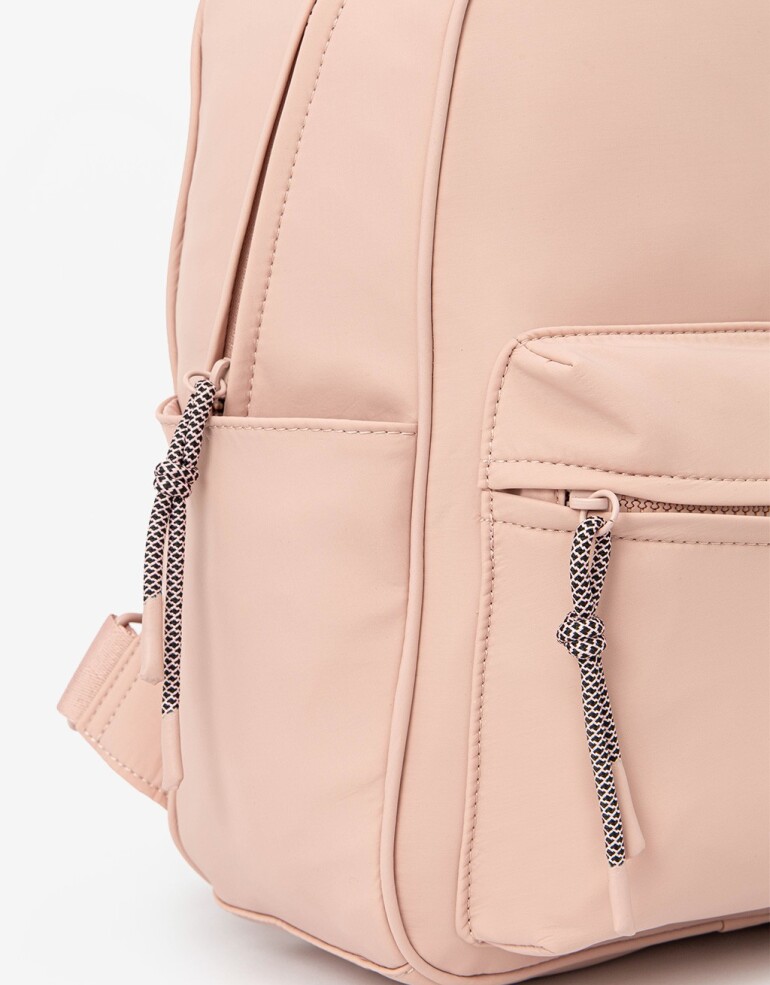 Mochilas Urbanas Nylon Mochila En Material Reciclado - Rosa Bebe