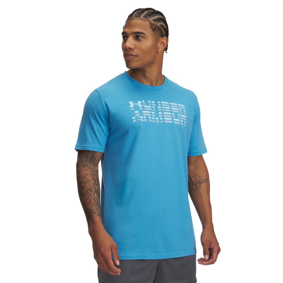 UA M SHADED LOGO SS-BLU - BLU-452 