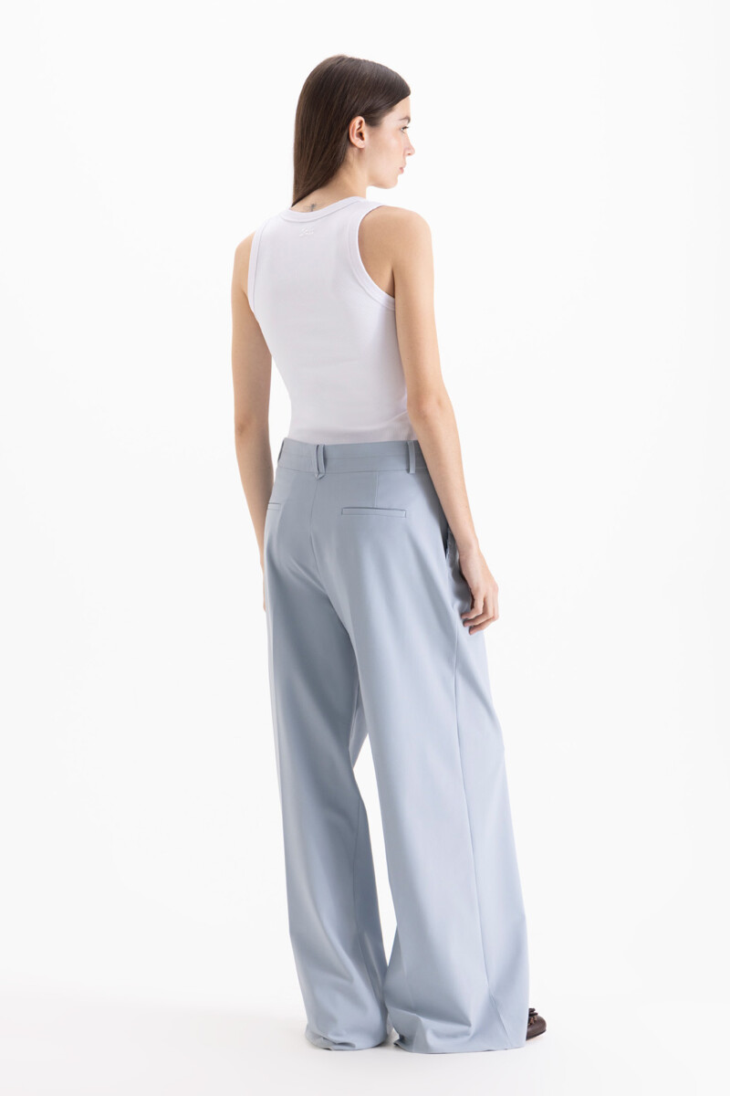 PANTALON CAPRI Celeste