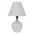 Lampara Portatil Mesa Ceramica Escritorio Luz Calidad Color Variante Blanco
