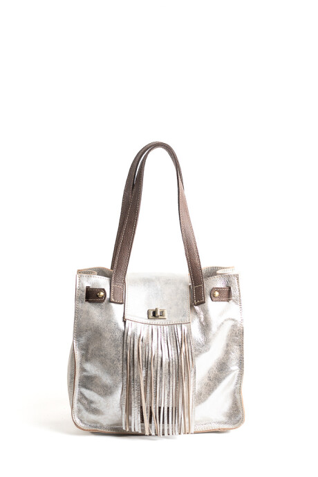 Cartera Oxford Plata Macchiato