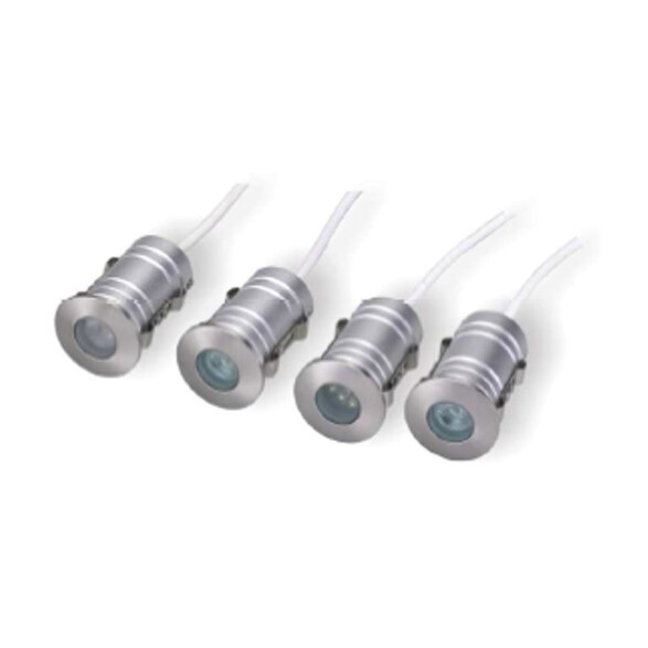 Luminaria de embutir piso LED 3W cálida IP67 Ø60mm TP0600