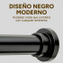 Barrote Extensible Para Cortina Metal 91-137Cm Con Punteros Color Negro