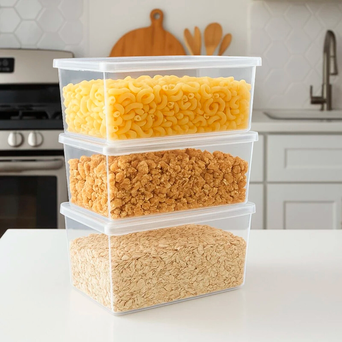 Set x3 Caja organizadora multiuso G 2,9L - TRANSPARENTE 