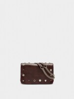 Bolso De Hombro Con Solapa Y Detalles Metálicos marron