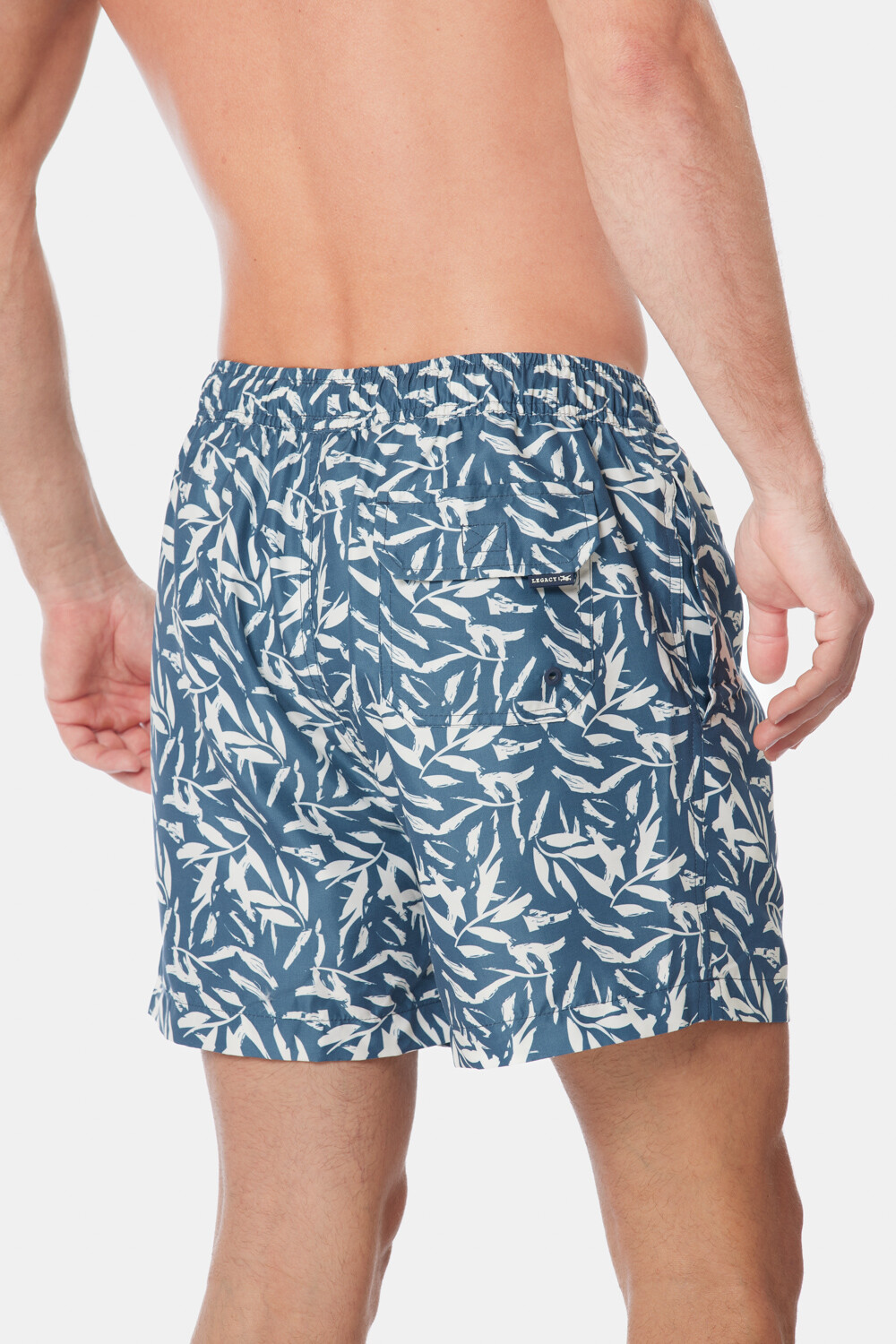 SHORT DE BAÑO ESTAMPADO Azul