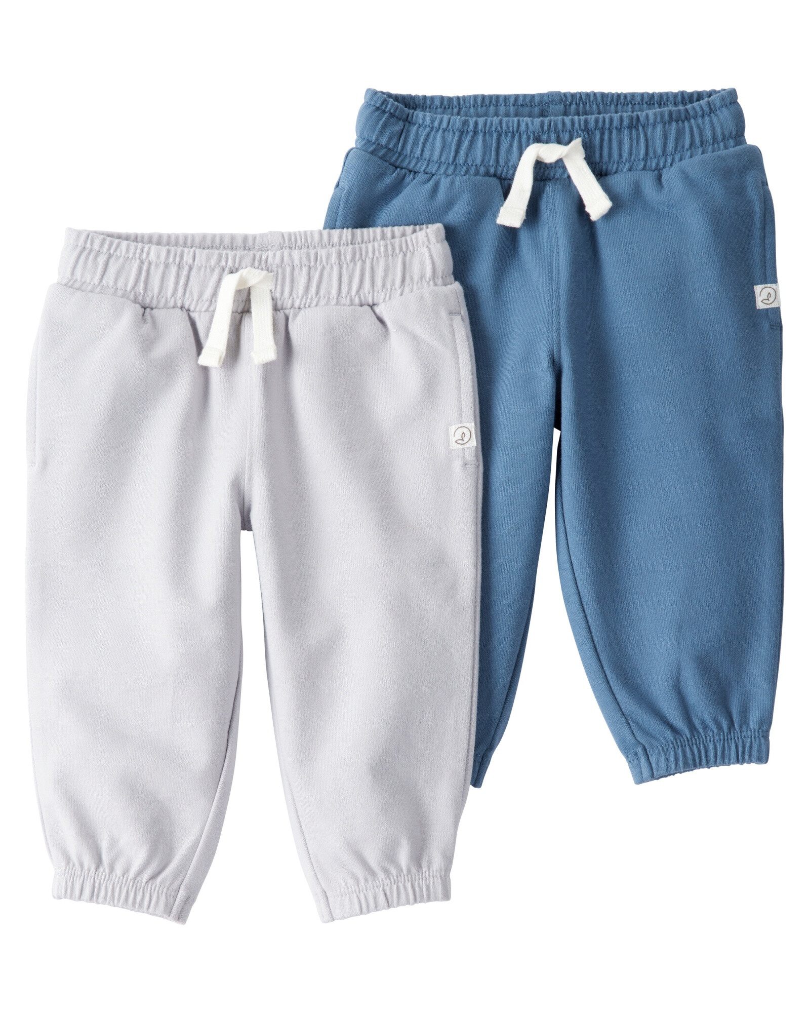 Pack dos pantalones de algodón orgánico Sin color