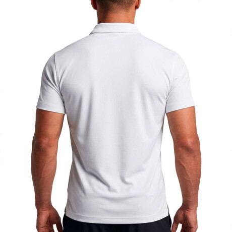 Fila Player F-Box Ii Polo Tenis Para Hombre Blanco
