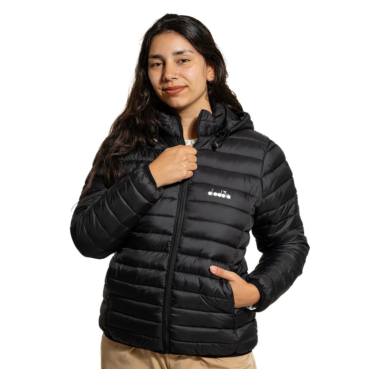 Diadora Campera Poliester / Mujer - Negro - Negro 