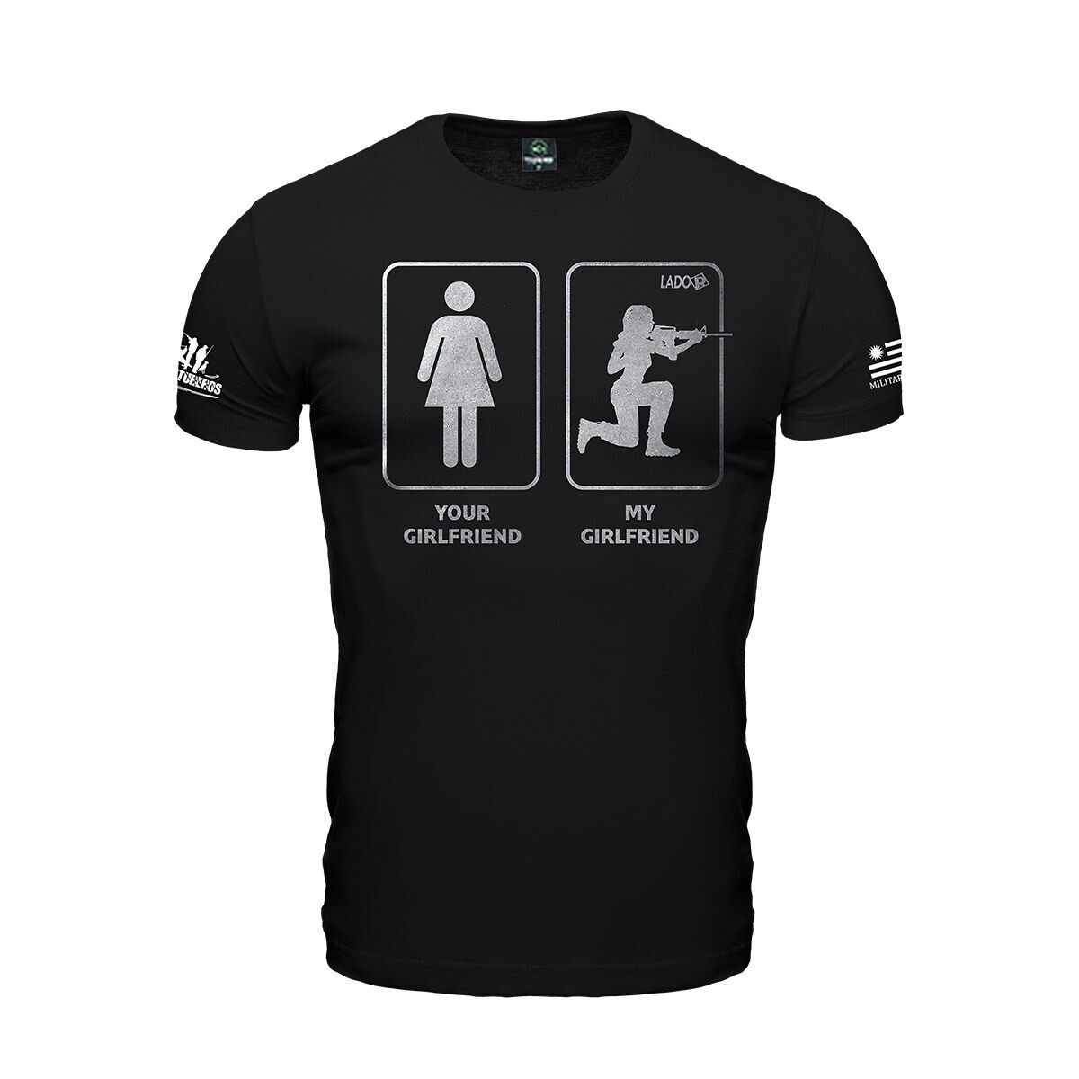 Remera manga corta Couple - Negro 