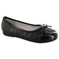 Ballerinas Infantiles Croco Kids con Puntera Negro