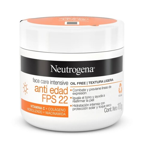 Neutrogena crema facial anti edad FPS22 100g Neutrogena crema facial anti edad FPS22 100g