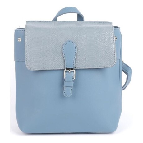 Mochila bandolera Canva con diseño Croco Azul