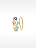 Set De Anillos Esmaltado multicolor
