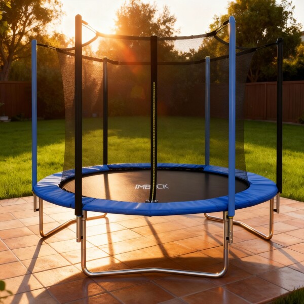 Cama Elastica 1.83 M Trampolin Saltarin Niños Adultos Grande Con Red Proteccion Imback Color Azul y Negro Cama Elastica 1.83 M Trampolin Saltarin Niños Adultos Grande Con Red Proteccion Imback Color Azul y Negro