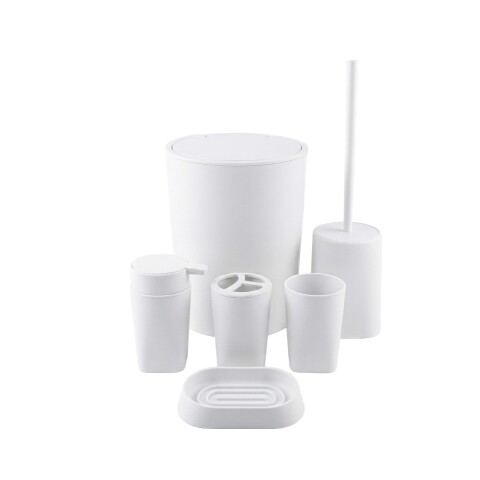 JGO DE ACCES BLANCO P/BAÑO 6PZAS Unica