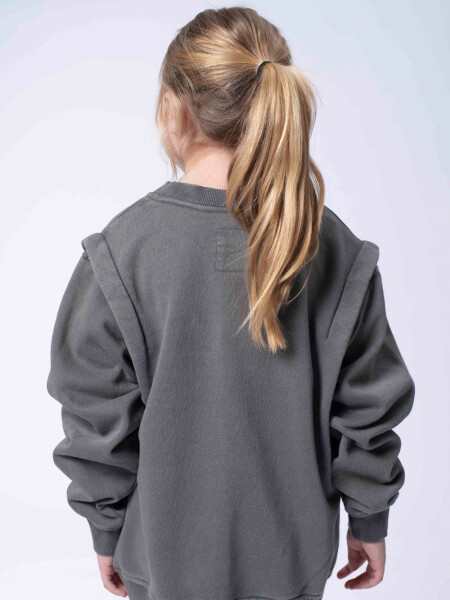 Buzo deportivo estampa Gris