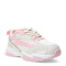 Championes de Niños Croco Kids GRIPO acordonado Beige - Rosado