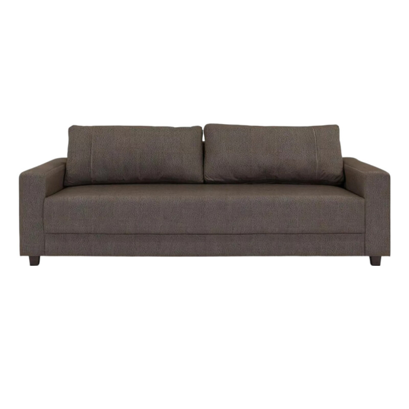 SOFA 3 CUERPOS - TAPIZADO TELA MARRÓN OSCURO SOFA 3 CUERPOS - TAPIZADO TELA MARRÓN OSCURO