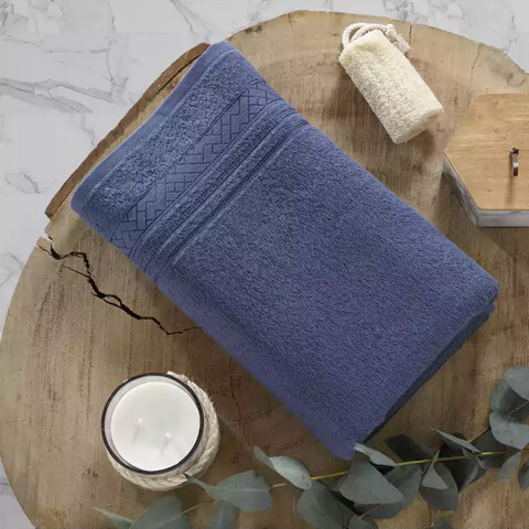 Toalla Mano Dohler Jacquard Premium 50 x 80 cm 100% Algodón 7177 - AZUL