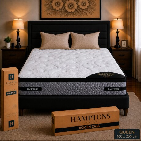 Sommier Queen Hamptons Platinum Negro