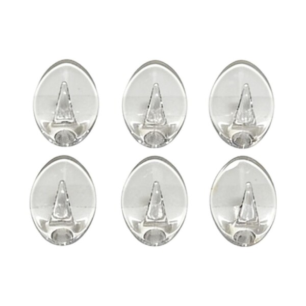 Percha autoadhesiva 6pcs transparente