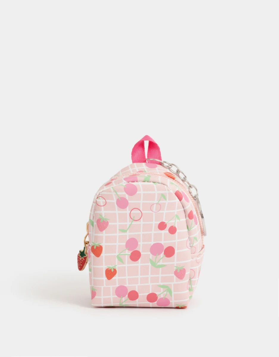 Llavero Y Charm Mochila Estampada 