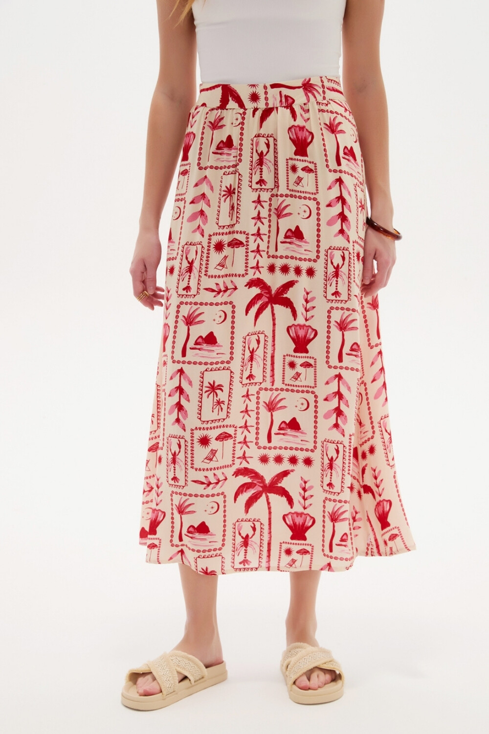 Falda Calmir Estampado 2