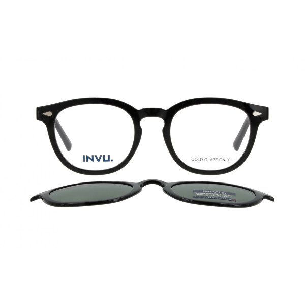 INVU Clip-On M4200E col Black polarizado Invu Clip-on M4200e Col Black Polarizado