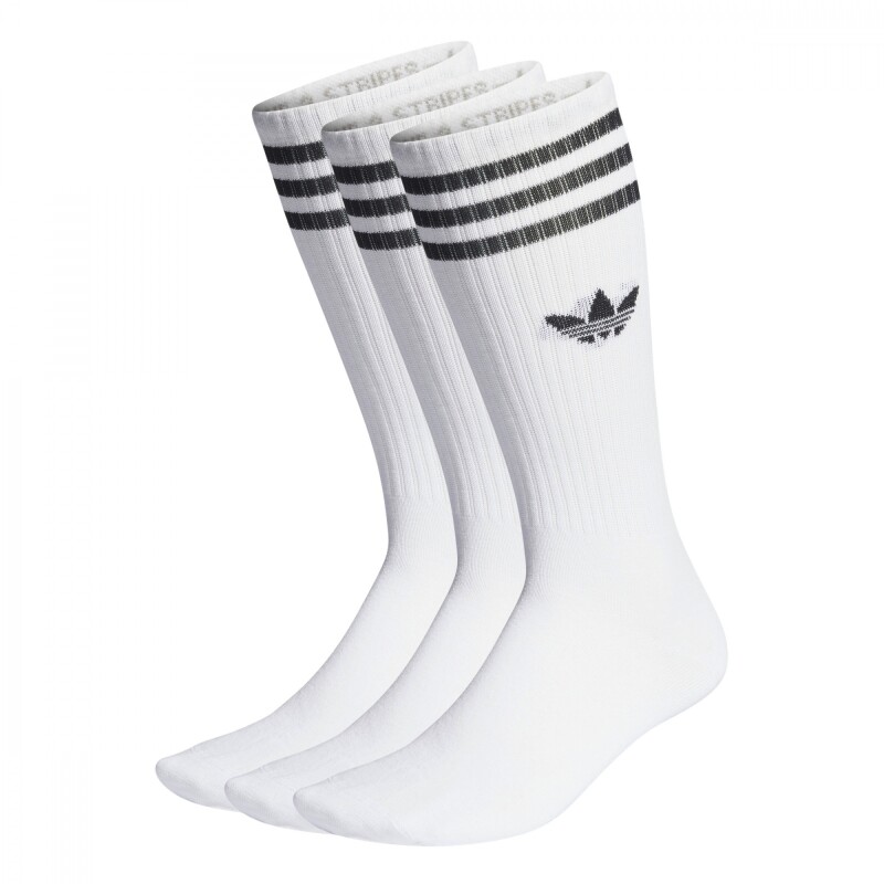 Medias High Crew Sock Unisex Blanco