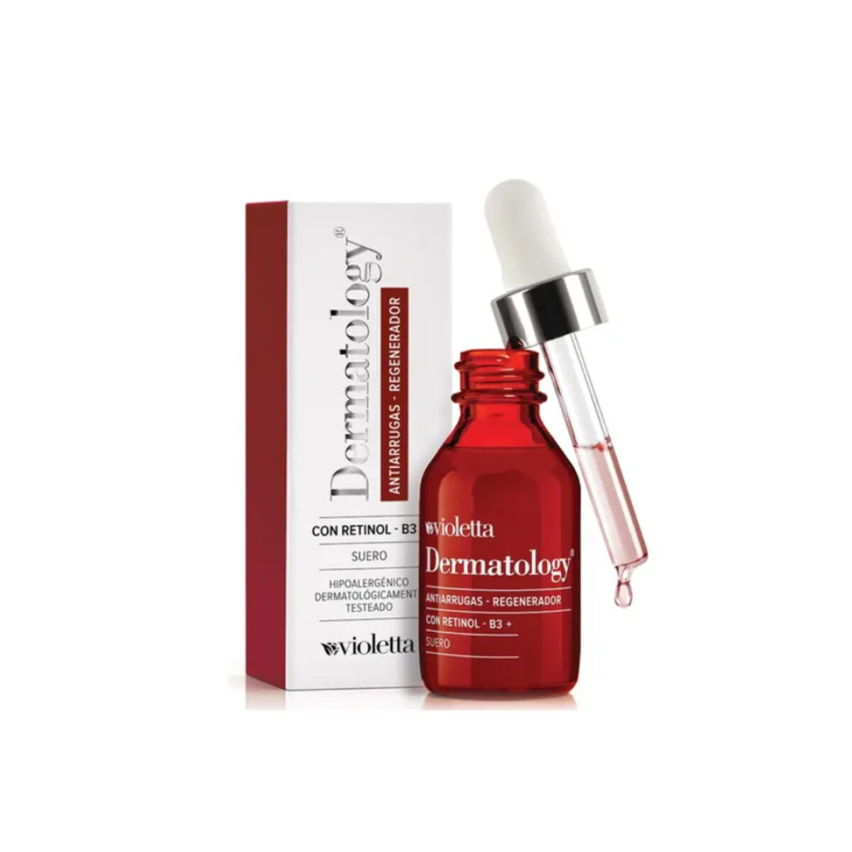 Serúm Facial Violetta Antiarrugas Regenerador con Retinol y B3+ - 20 ml 
