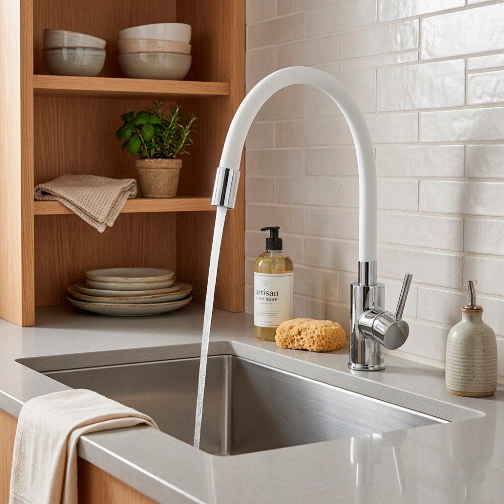 GRIFERÍA MONOCOMANDO DE MESADA WICO P/GOMA BLANCO 35MM Grifería Monocomando De Mesada Wico P/goma Blanco 35mm