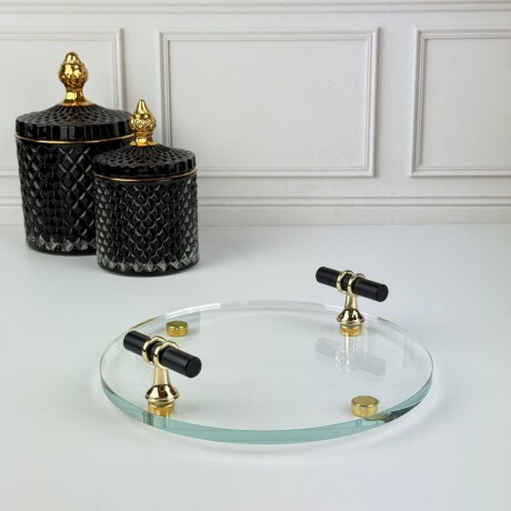 Bandeja Vidrio Circular Decorativa Ø20cm Bandeja Vidrio Circular Decorativa Ø20cm