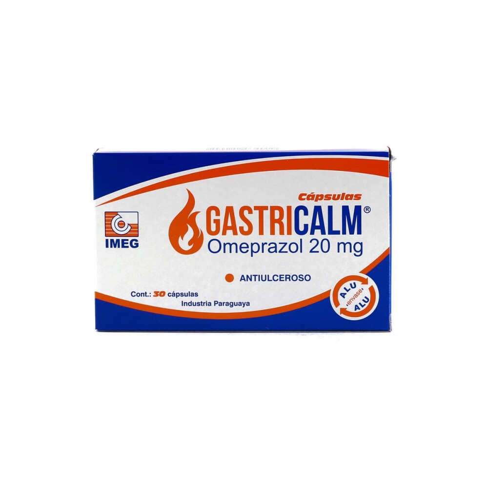 GASTRICALM 20 MG. CJ X 30 CÁPS. única