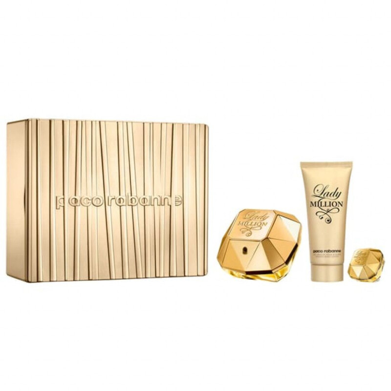 Perfume Paco Rabanne Lady Millon 80ML + BODY LOTION 100ML EDT DAMA Perfume Paco Rabanne Lady Millon 80ML + BODY LOTION 100ML EDT DAMA