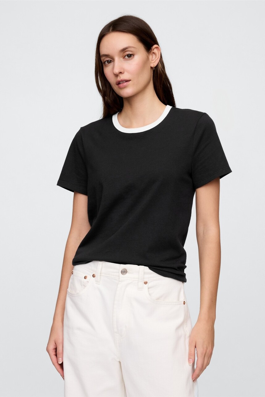 Remera Básica Cuello Redondo Mujer Moonless Night