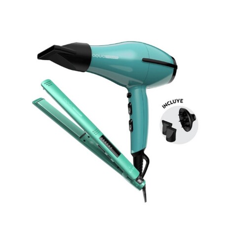 PACK GAMA PLANCHA ELEG+ SECADOR TEMPO AQUA PACK GAMA PLANCHA ELEG+ SECADOR TEMPO AQUA