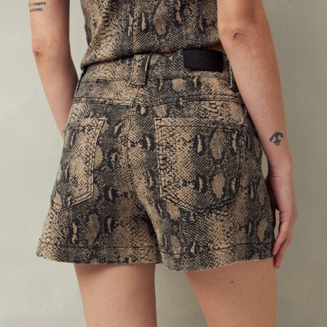 SHORT MORRIS Animal Print