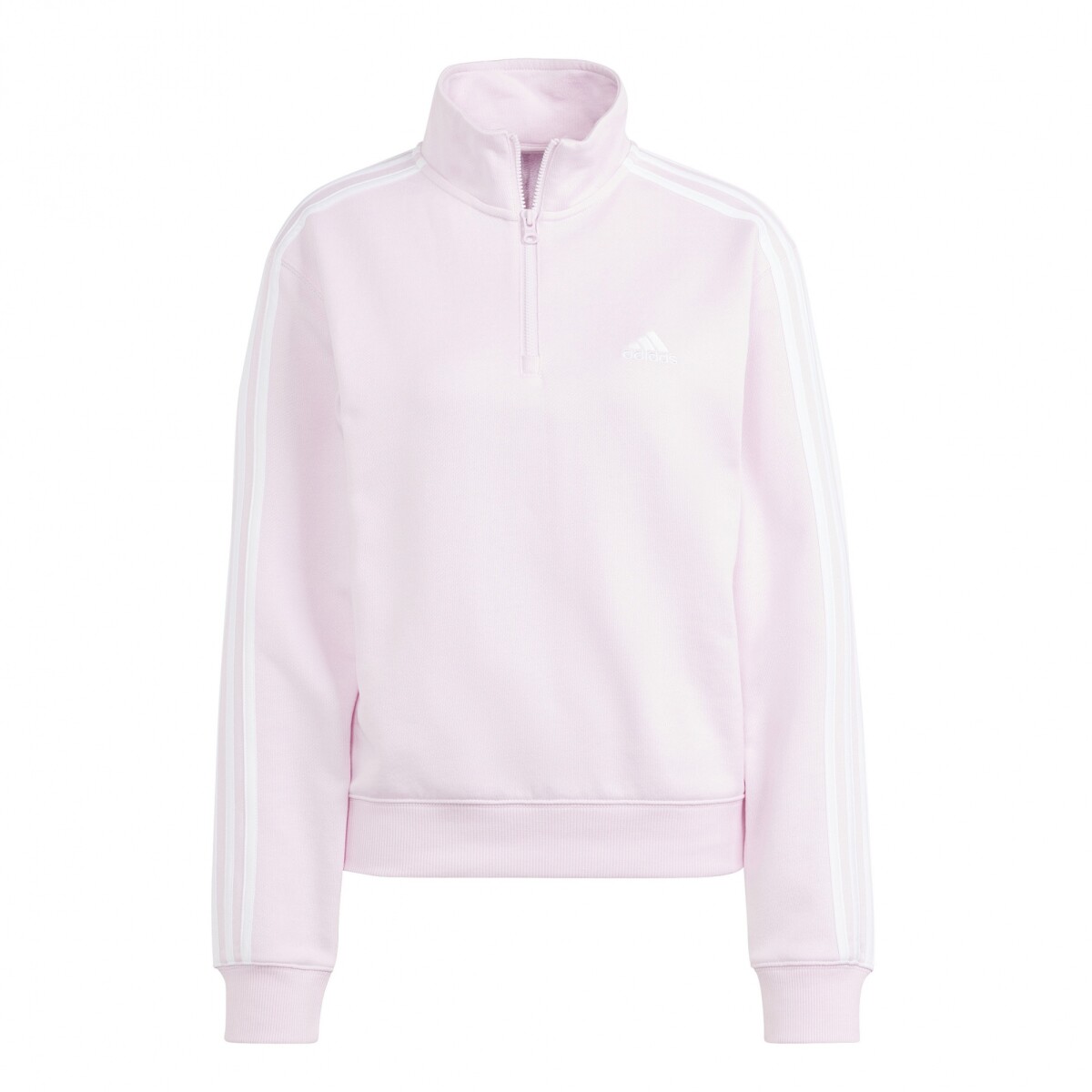 Buzo de Mujer Adidas Zip 3S - Rosa - Blanco 