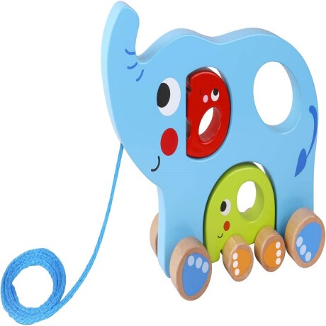 Elefante de arrastre grande Tooky toy Elefante de arrastre grande Tooky toy