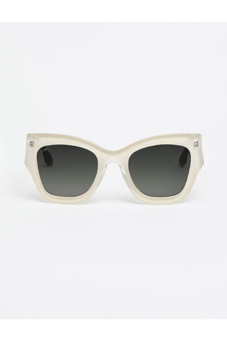 Lentes Tiwi Mayfair Shiny Beige With Green Gardient Lenses